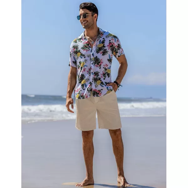 COOFANDY Men’s Linen Short Elastic Waist Drawstring Casual Summer Beach Shorts