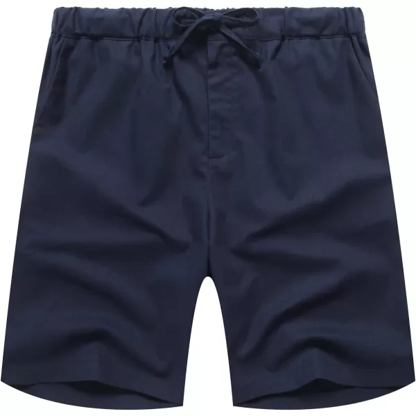 COOFANDY Men’s Linen Short Elastic Waist Drawstring Casual Summer Beach Shorts