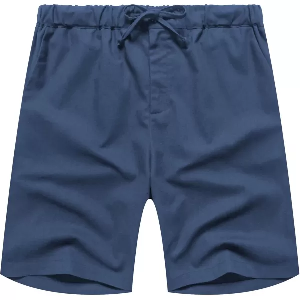 COOFANDY Men’s Linen Short Elastic Waist Drawstring Casual Summer Beach Shorts