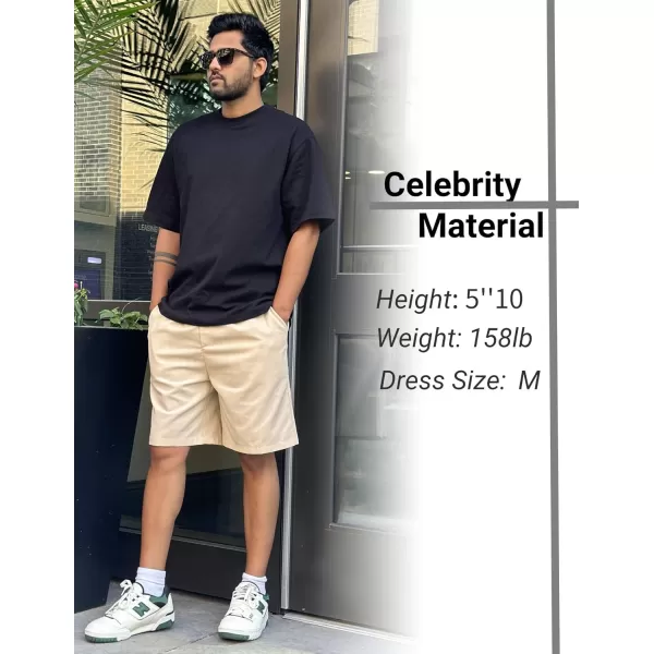 COOFANDY Men’s Linen Short Elastic Waist Drawstring Casual Summer Beach Shorts