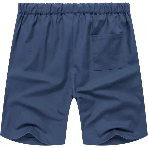 COOFANDY Men’s Linen Short Elastic Waist Drawstring Casual Summer Beach Shorts