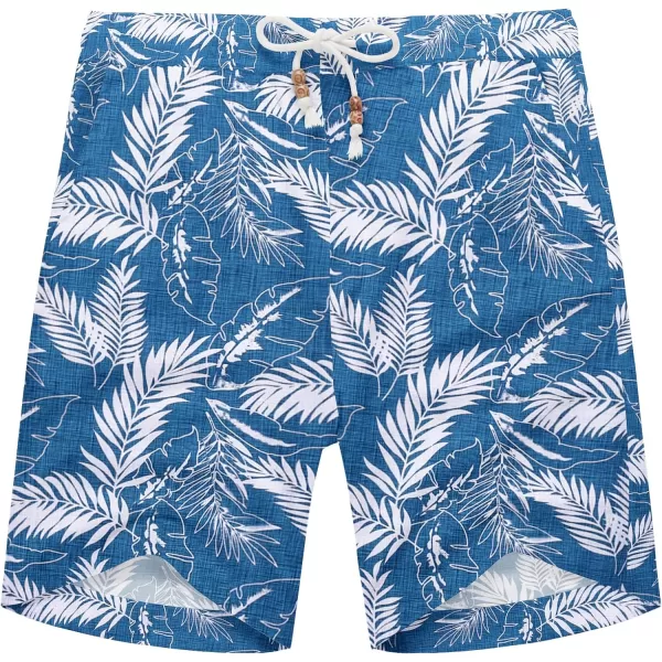 COOFANDY Men's Linen Shorts Casual Elastic Waist Drawstring Summer Beach Shorts