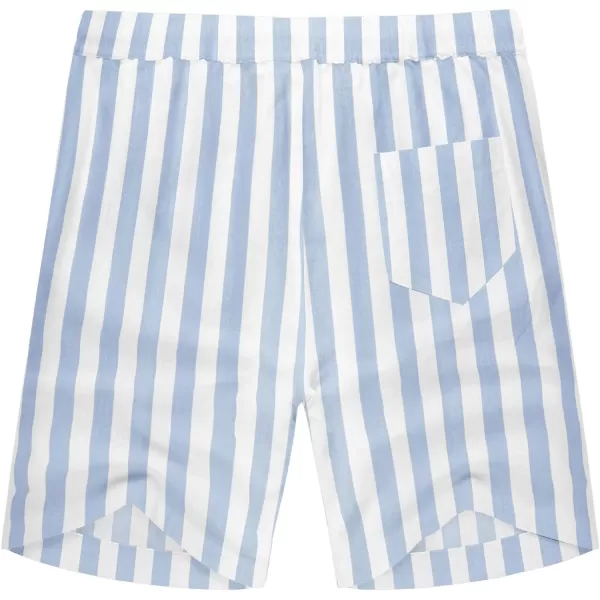 COOFANDY Men's Linen Shorts Casual Elastic Waist Drawstring Summer Beach Shorts