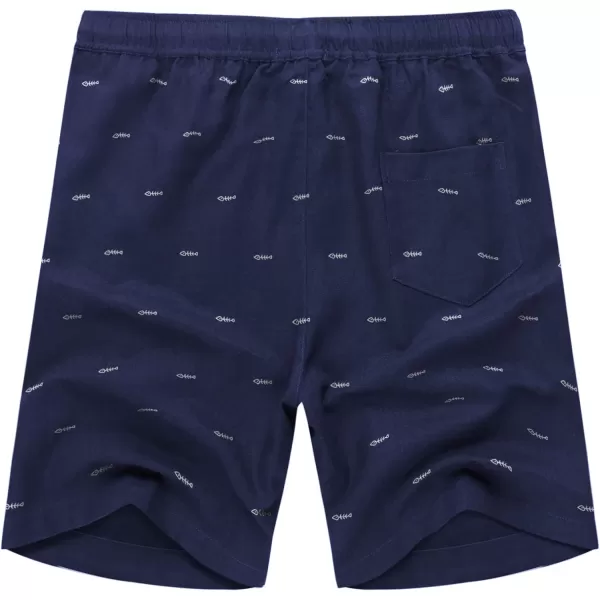 COOFANDY Men's Linen Shorts Casual Elastic Waist Drawstring Summer Beach Shorts