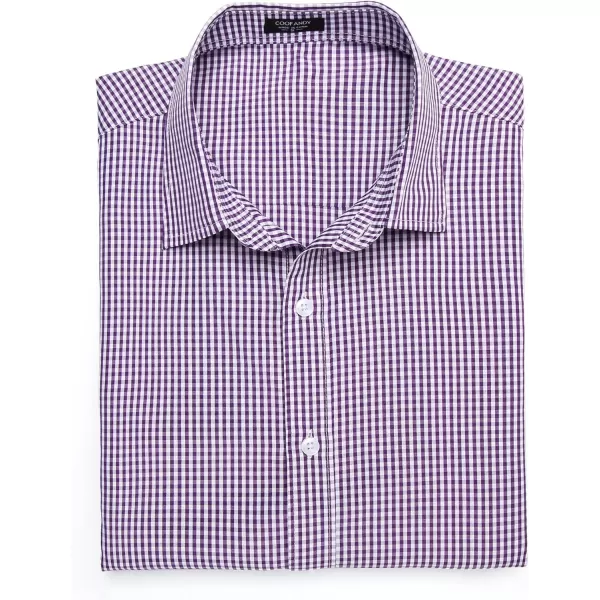 COOFANDY Men's Muscle Fit Dress Shirts Wrinkle-Free Short Sleeve Casual Button Down Shirt