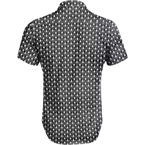 COOFANDY Men's Muscle Fit Dress Shirts Wrinkle-Free Short Sleeve Casual Button Down Shirt