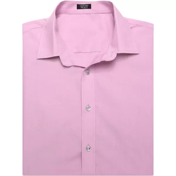 COOFANDY Men's Muscle Fit Dress Shirts Wrinkle-Free Short Sleeve Casual Button Down Shirt