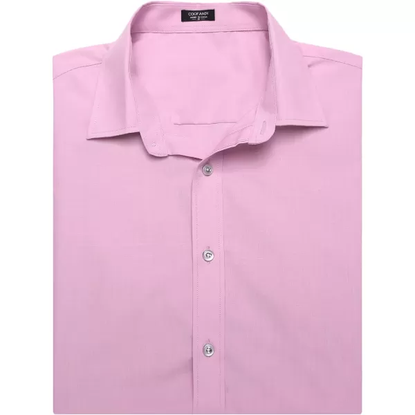 COOFANDY Men's Muscle Fit Dress Shirts Wrinkle-Free Short Sleeve Casual Button Down Shirt
