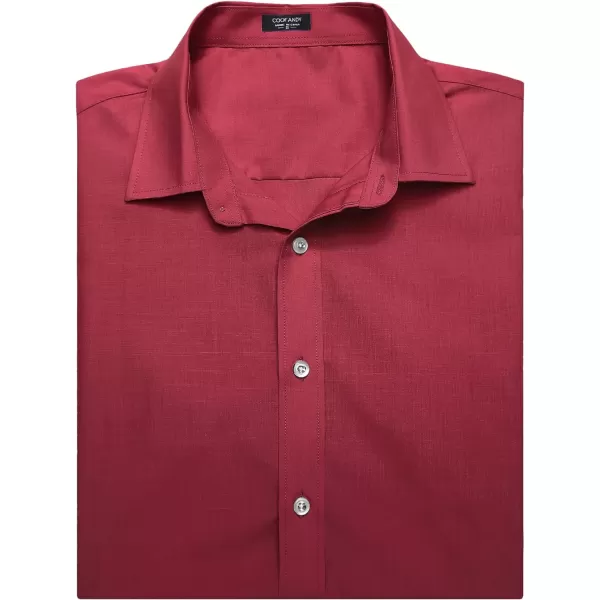 COOFANDY Men's Muscle Fit Dress Shirts Wrinkle-Free Short Sleeve Casual Button Down Shirt