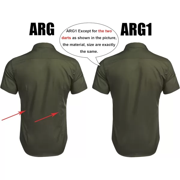 COOFANDY Men's Muscle Fit Dress Shirts Wrinkle-Free Short Sleeve Casual Button Down Shirt