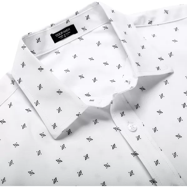COOFANDY Men's Muscle Fit Dress Shirts Wrinkle-Free Short Sleeve Casual Button Down Shirt