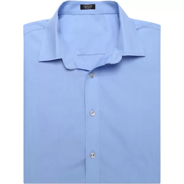 COOFANDY Men's Muscle Fit Dress Shirts Wrinkle-Free Short Sleeve Casual Button Down Shirt
