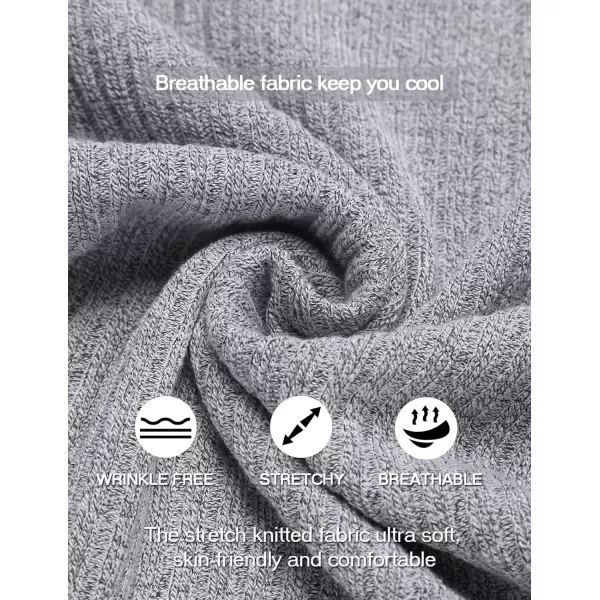 COOFANDY Men's Muscle T Shirts Stretch Short Sleeve V Neck Bodybuilding Workout Tee Shirts Ribbed Knit Shirt