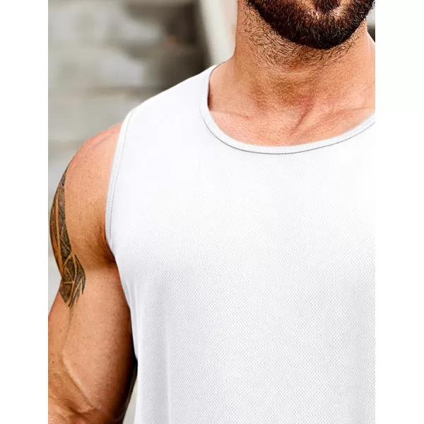 COOFANDY Men's Muscle Tank Tops Quick Dry 2 Pack Workout Gym Tanks Casual Sleeveless T Shirts