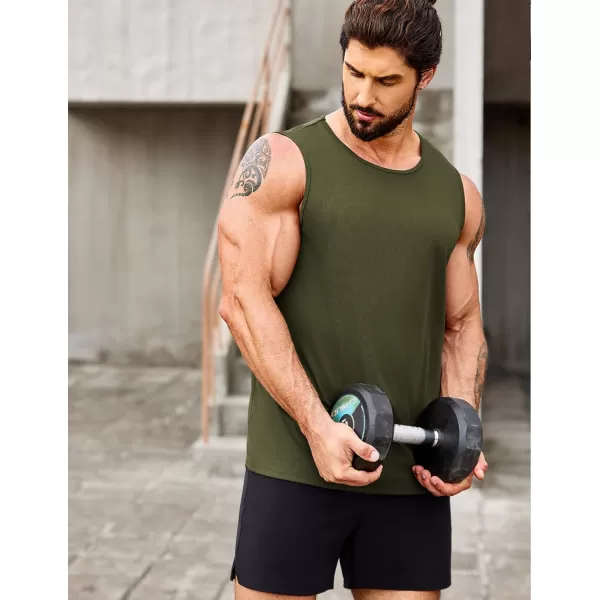 COOFANDY Men's Muscle Tank Tops Quick Dry 2 Pack Workout Gym Tanks Casual Sleeveless T Shirts