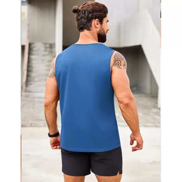 COOFANDY Men's Muscle Tank Tops Quick Dry 2 Pack Workout Gym Tanks Casual Sleeveless T Shirts