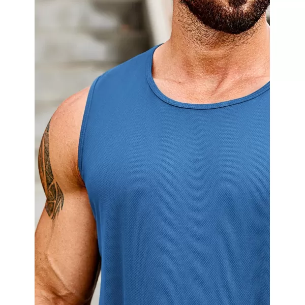 COOFANDY Men's Muscle Tank Tops Quick Dry 2 Pack Workout Gym Tanks Casual Sleeveless T Shirts