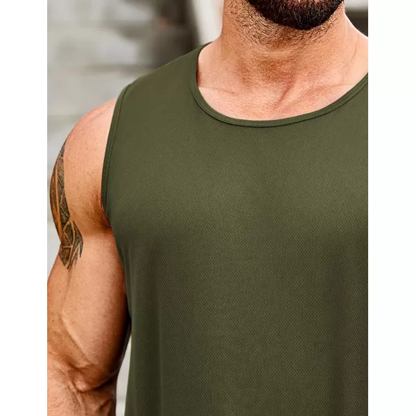 COOFANDY Men's Muscle Tank Tops Quick Dry 2 Pack Workout Gym Tanks Casual Sleeveless T Shirts