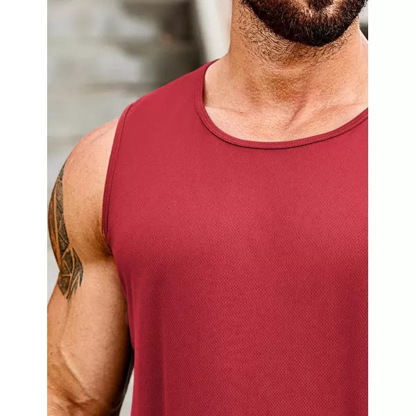 COOFANDY Men's Muscle Tank Tops Quick Dry 2 Pack Workout Gym Tanks Casual Sleeveless T Shirts