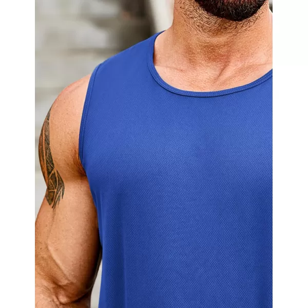 COOFANDY Men's Muscle Tank Tops Quick Dry 2 Pack Workout Gym Tanks Casual Sleeveless T Shirts