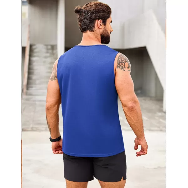 COOFANDY Men's Muscle Tank Tops Quick Dry 2 Pack Workout Gym Tanks Casual Sleeveless T Shirts