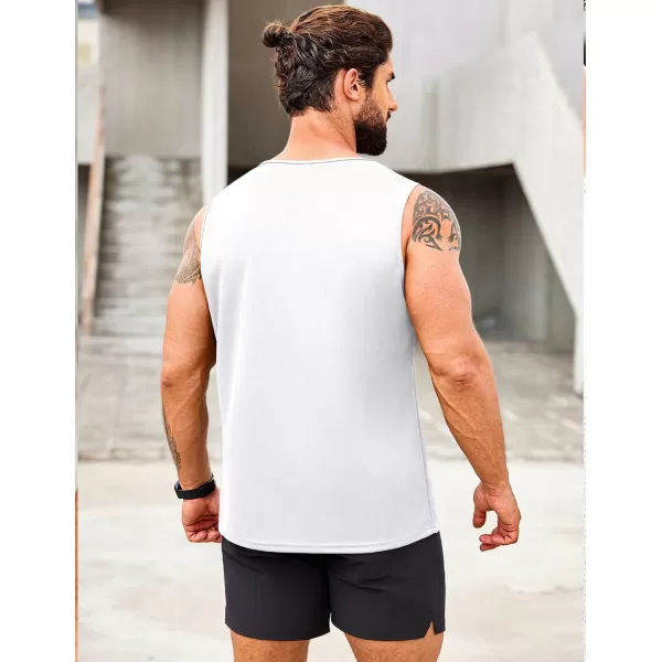 COOFANDY Men's Muscle Tank Tops Quick Dry 2 Pack Workout Gym Tanks Casual Sleeveless T Shirts