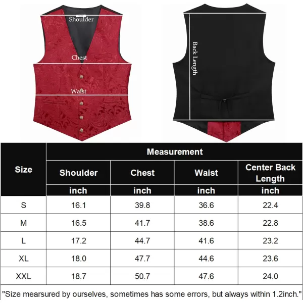 COOFANDY Men's Paisley Vests Victorian Steampunk Gothic Suit Vest Slim Fit V-Neck Tuxedo Waistcoat