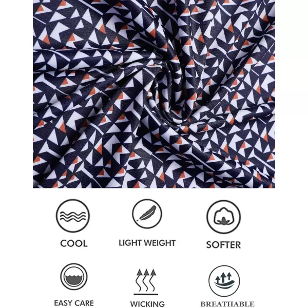 COOFANDY Men's Polo Shirts Short Sleeve Print Performance Golf Shirts Fashion Casual Beach Collared T-Shirts)