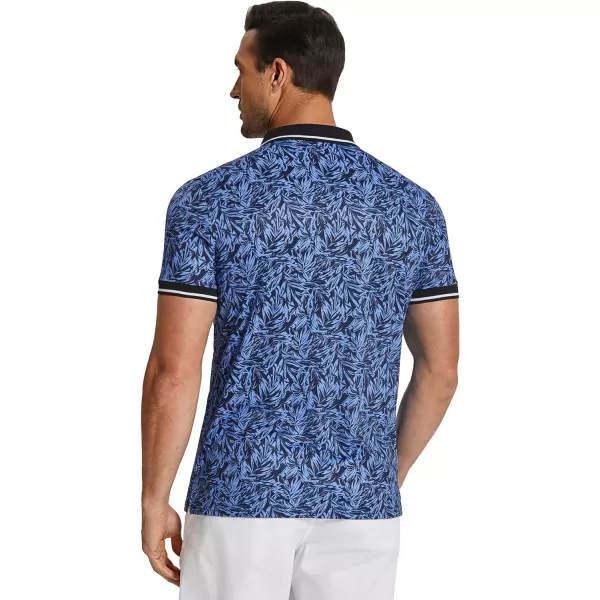 COOFANDY Men's Polo Shirts Short Sleeve Print Performance Golf Shirts Fashion Casual Beach Collared T-Shirts