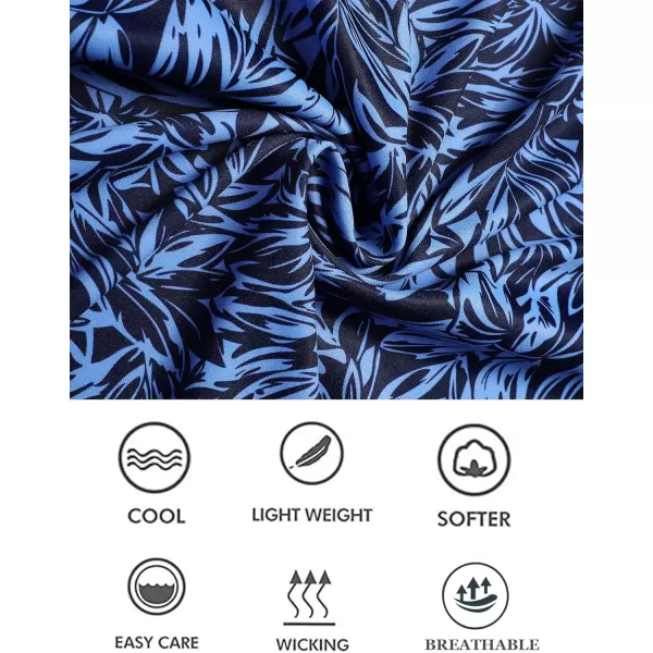 COOFANDY Men's Polo Shirts Short Sleeve Print Performance Golf Shirts Fashion Casual Beach Collared T-Shirts