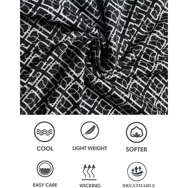 COOFANDY Men's Polo Shirts Short Sleeve Print Performance Golf Shirts Fashion Casual Beach Collared T-Shirts)