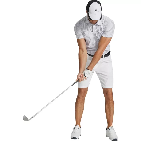 COOFANDY Men's Polo Shirts Short Sleeve Print Performance Golf Shirts Fashion Casual Beach Collared T-Shirts