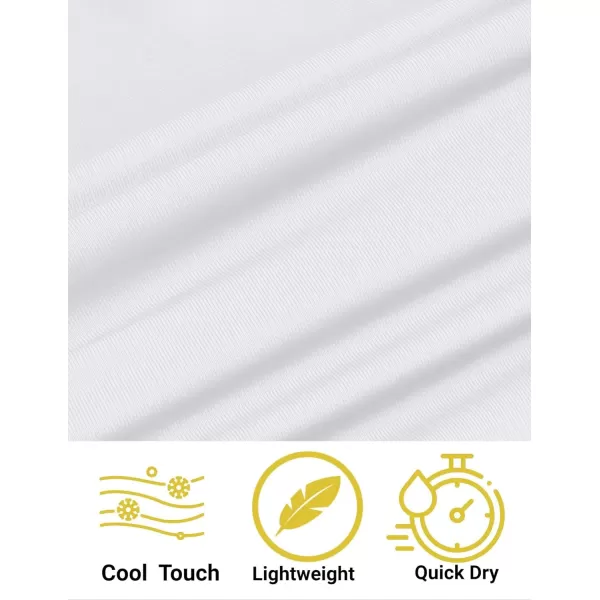 COOFANDY Men's Quick Dry Golf Polo Shirts Short Sleeve Henley Shirt Active Athletic Collarless Sports T Shirts