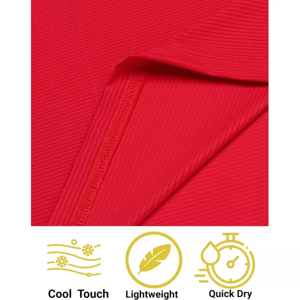 COOFANDY Men's Quick Dry Golf Polo Shirts Short Sleeve Henley Shirt Active Athletic Collarless Sports T Shirts