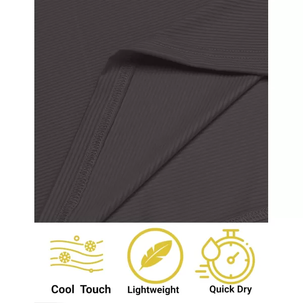 COOFANDY Men's Quick Dry Golf Polo Shirts Short Sleeve Henley Shirt Active Athletic Collarless Sports T Shirts
