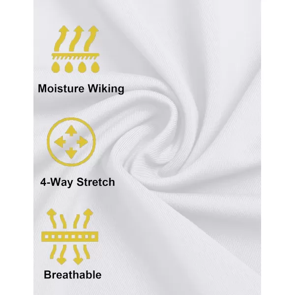 COOFANDY Men's Quick Dry Golf Polo Shirts Short Sleeve Henley Shirt Active Athletic Collarless Sports T Shirts