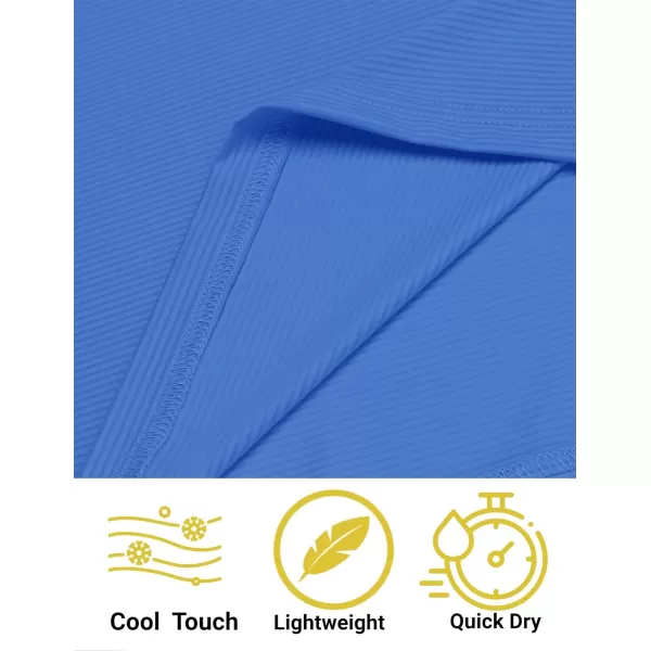 COOFANDY Men's Quick Dry Golf Polo Shirts Short Sleeve Henley Shirt Active Athletic Collarless Sports T Shirts