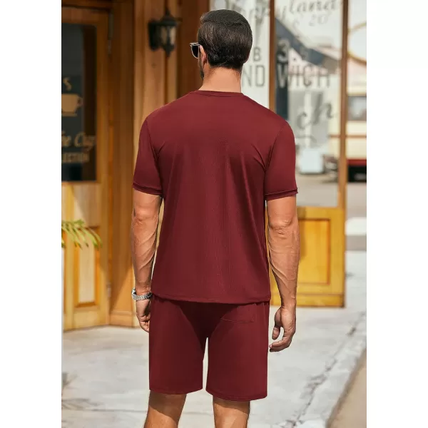 COOFANDY Men's Short Sets 2 Piece Outfits Summer Short Sleeve T Shirt and Shorts Tracksuit Sets Casual Athletic Sports Suit
