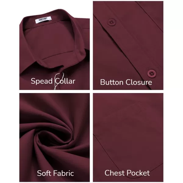 COOFANDY Mens Short Sleeve Casual Button Down Shirts Summer Untucked Dress Shirts with Pocket