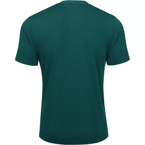 COOFANDY Men's Short Sleeve Henley Shirts Stretch Ribbed T-Shirts Fashion Casual Basic Tops