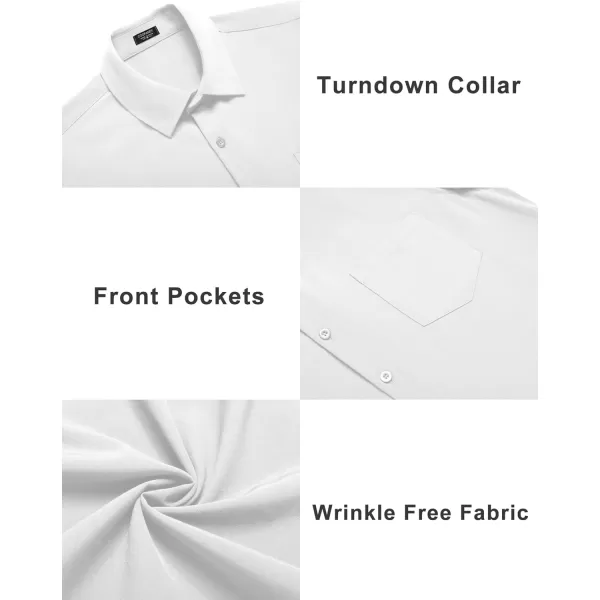 COOFANDY Mens Short Sleeve Shirts Casual Button Down Shirts Summer Beach Shirt Wrinkle Free