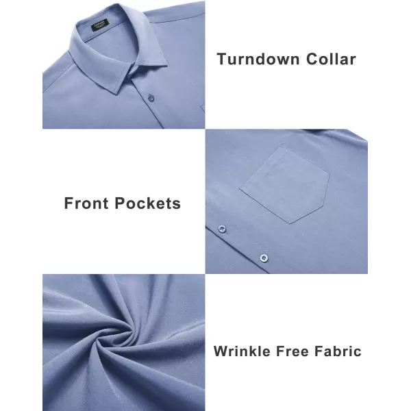 COOFANDY Mens Short Sleeve Shirts Casual Button Down Shirts Summer Beach Shirt Wrinkle Free
