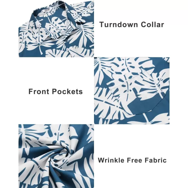 COOFANDY Mens Short Sleeve Shirts Casual Button Down Shirts Summer Beach Shirt Wrinkle Free