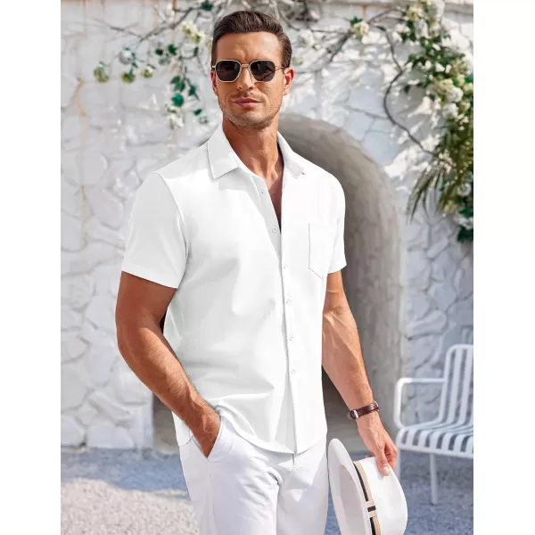 COOFANDY Mens Short Sleeve Shirts Casual Button Down Shirts Summer Beach Shirt Wrinkle Free