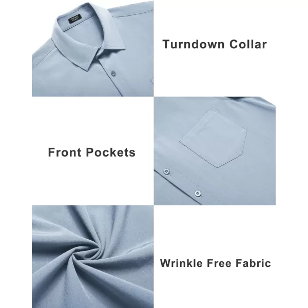 COOFANDY Mens Short Sleeve Shirts Casual Button Down Shirts Summer Beach Shirt Wrinkle Free