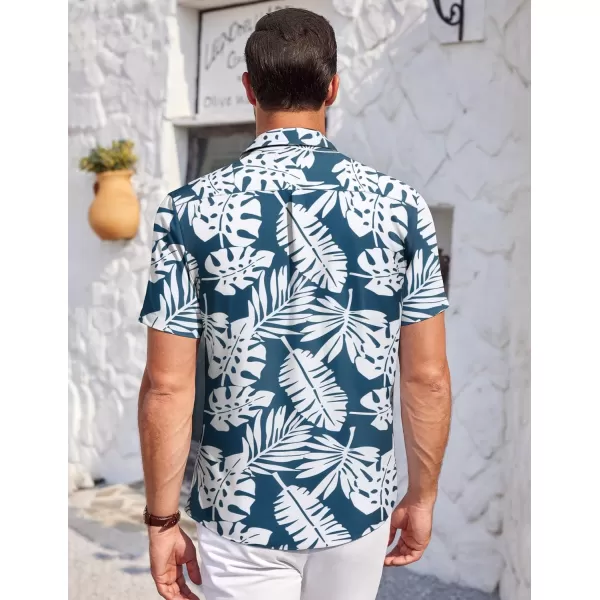 COOFANDY Mens Short Sleeve Shirts Casual Button Down Shirts Summer Beach Shirt Wrinkle Free