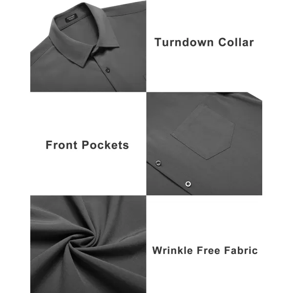 COOFANDY Mens Short Sleeve Shirts Casual Button Down Shirts Summer Beach Shirt Wrinkle Free