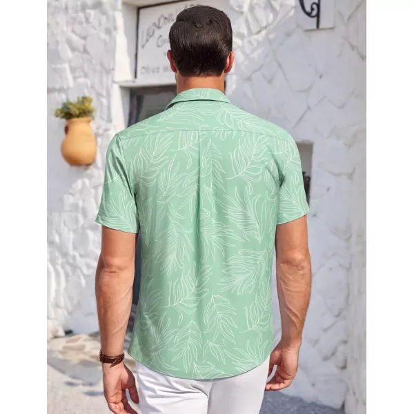 COOFANDY Mens Short Sleeve Shirts Casual Button Down Shirts Summer Beach Shirt Wrinkle Free