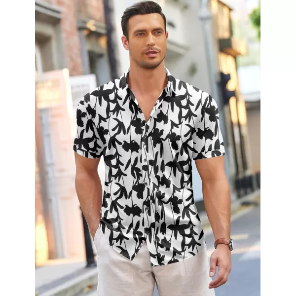 COOFANDY Men's Short Sleeve Wrinkle Free Shirt Button Down Casual Summer Dress Shirts