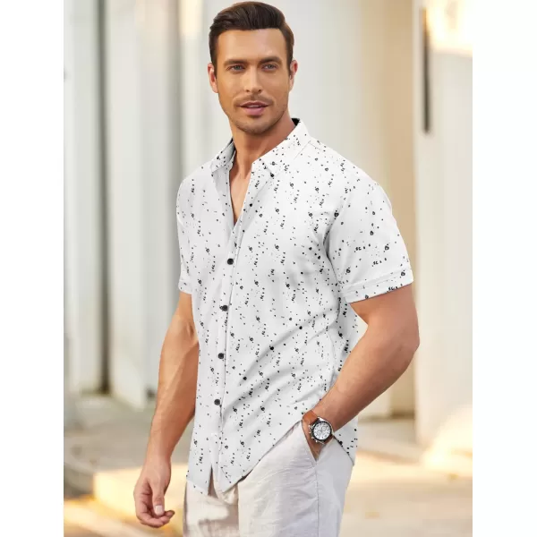 COOFANDY Men's Short Sleeve Wrinkle Free Shirt Button Down Casual Summer Dress Shirts